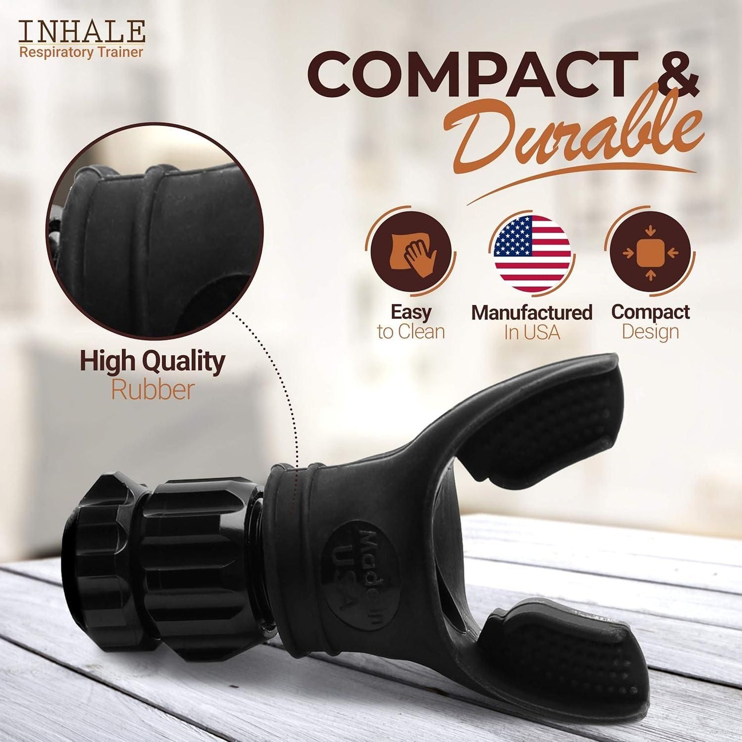 AuraLift™ BreatheMax Trainer 🫁 | Lung Capacity & Respiratory Muscle Exercise Device