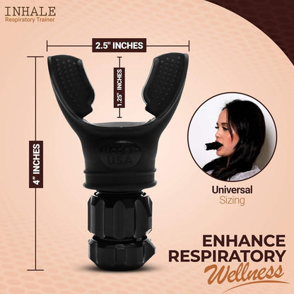 AuraLift™ BreatheMax Trainer 🫁 | Lung Capacity & Respiratory Muscle Exercise Device